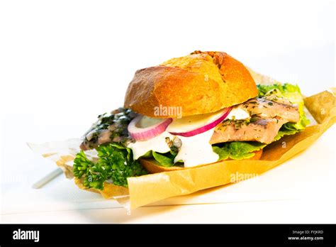 fish fillet bun Stock Photo - Alamy