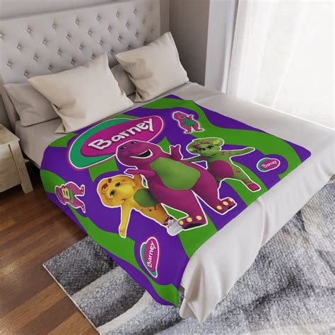 Barney the Dinosaur Throw Blanket Barney and Friends - Etsy