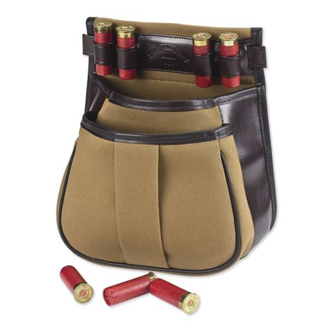 CANVAS & LEATHER TRAP & SKEET POUCH: Finest Leather Hunting Gear Rifle Accessories | Galco ...