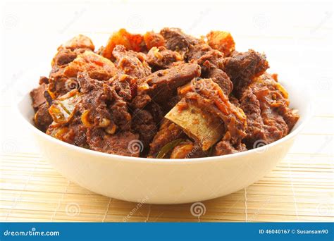 Indian style mutton curry. stock image. Image of ginger - 46040167