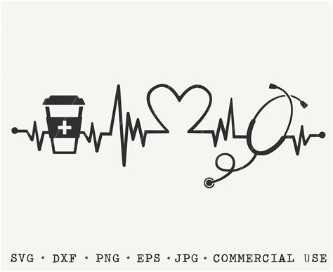 Nurse heartbeat svg - wsklop