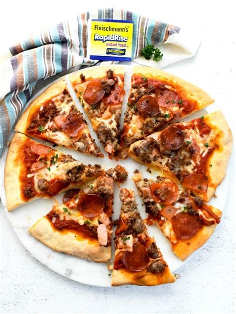 Homemade Meat Lovers Pizza Recipe - Sizzling Eats