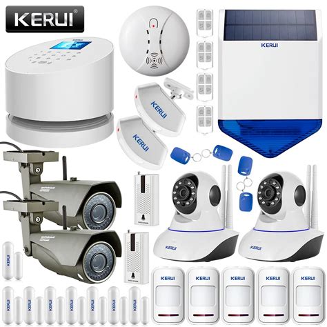 KERUI Wireless IOS Andorid APP Wifi GSM PSTN Line Telephone RFID Security Home Alarm System ...