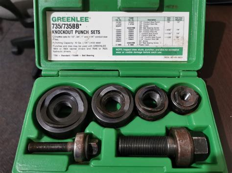 Greenlee Knockout Punch Sets 735 / 735BB, Commercial & Industrial ...