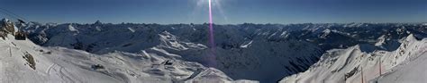 Alpen-Panoramen - Panorama: Winterblick vom Nebelhorn