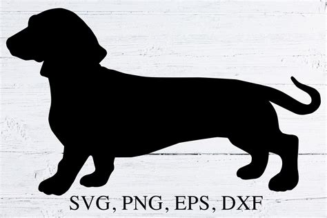 Dachshund Silhouette SVG Cut File Wiener Graphic by TanuschArts · Creative Fabrica