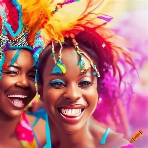 Vibrant carnival celebration of african american women on Craiyon