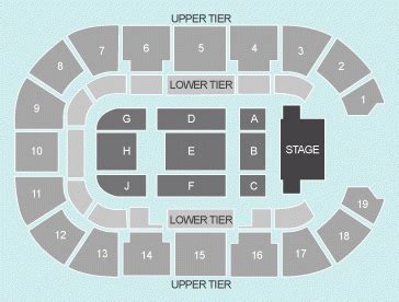 Seated Seating Plan - Motorpoint Arena Nottingham