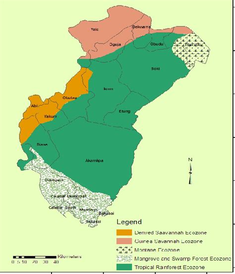 Map of Cross River State showing the study area. | Download Scientific ...