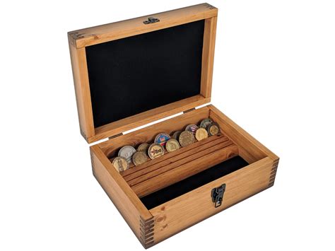 Custom Military Challenge Coin Display Case - Coin Holder Rack