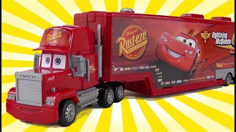 Cars 2 Mack Toy Trailer Hauler Disney Mack Lightning McQueen Toys Truck ...