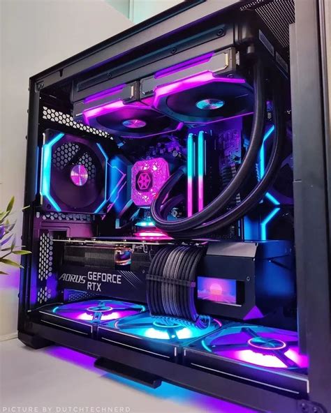 Perfect Purple And Blue Theme | Computer gaming room, Gaming computer ...