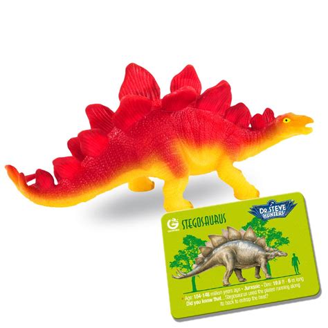 Dr. Steve Hunters cl1719 K – Jurassic Eggs Stretchy Dinos – Stegosaurus ...