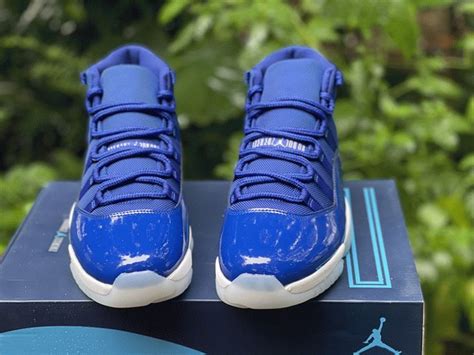 Custom Air Jordan 11 High Bright Royal Blue For Sale