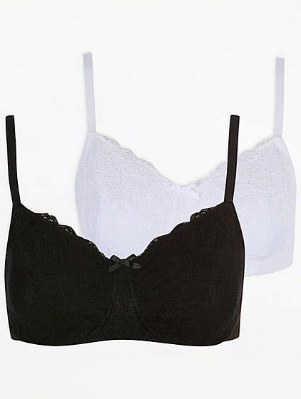 Post Surgery Lace Bras 2 Pack | Women | George