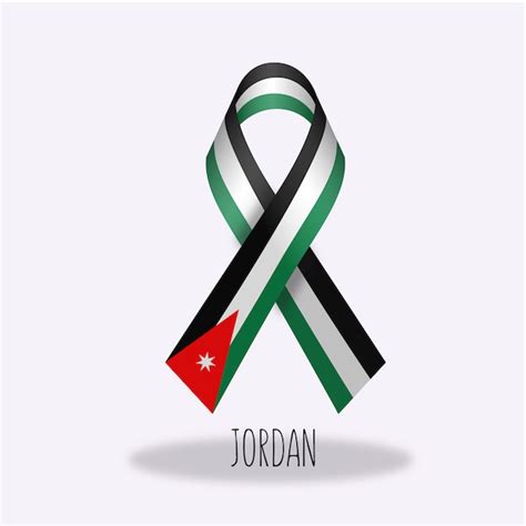 Free Vector | Jordan flag ribbon design