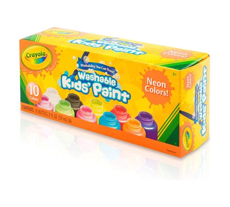 Washable Kids' Neon Paint, 10 ct. - Crayola