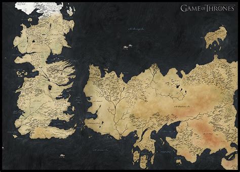 Westeros Map Poster