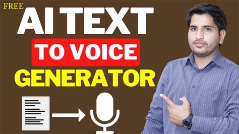 AI Text-To-Speech Generators || Free AI Voice Tool - YouTube