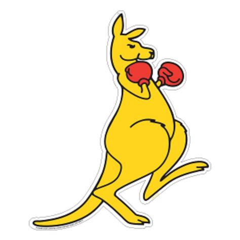 Australian Boxing Kangaroo Cardboard Cutout approx 54cm x 22cm Aussie ...