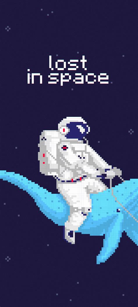 1080x2400 Astronaut 4k Lost in Space Pixel Art 1080x2400 Resolution Wallpaper, HD Artist 4K ...