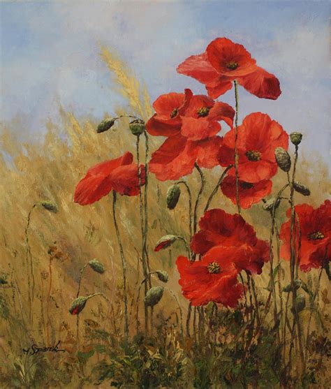 Poppy 12, Large Original Oil Painting, on Canvas, Wall Art - Etsy