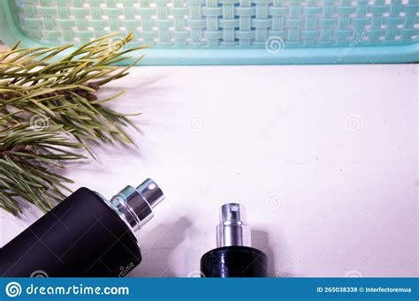 Perfume Spray Bottles on a Minimalist Background Stock Photo - Image of retro, liquid: 265038338