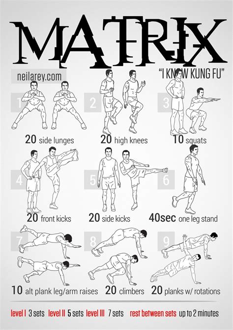 Matrix Workout | Workout posters, Superhero workout, Easy yoga workouts