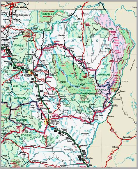 P/P Photoweek: 2005 Highway Map of Wallowas (X.29.2007)