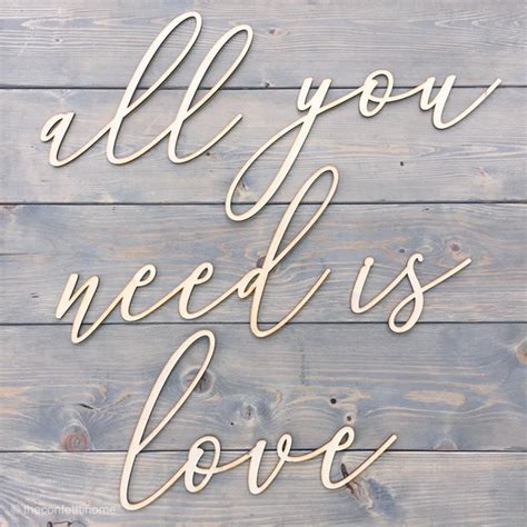 All You Need is Love // Wood Wedding Decor // Large Wedding Signs // Wedding Backdrop // Wedding ...