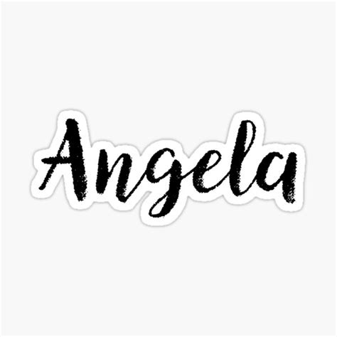 "Angela - Name Stickers Tees Birthday" Sticker for Sale by klonetx | Redbubble