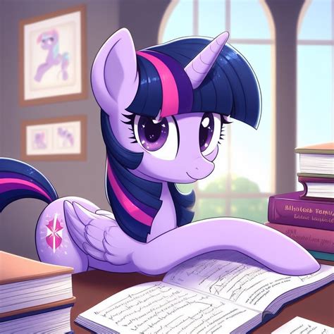 Twilight Sparkle studying 1 by DeodoroFloriano on DeviantArt