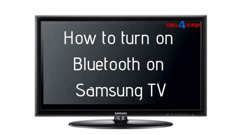 Spécifié Équipement embrasse how to turn on bluetooth on samsung tv ...