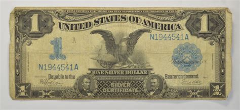 RARE - 1899 - Black Eagle $1.00 Large Size United States Silver ...