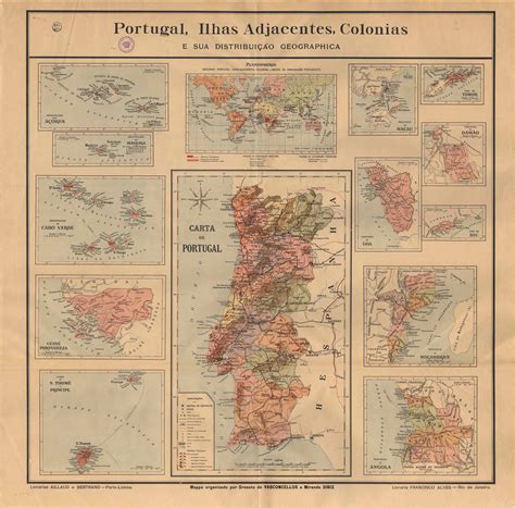 Map of 'Portugal, Adjacent Islands, Colonies and their geographical ...