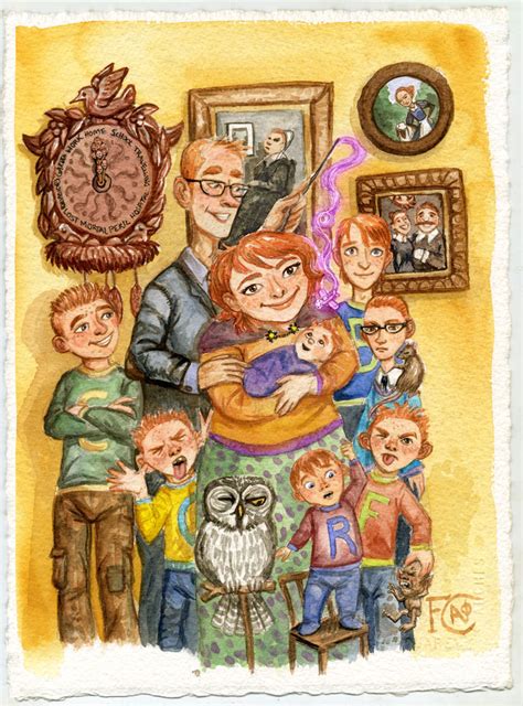 Weasley Family Portrait by feliciacano on DeviantArt