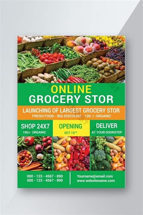 Online Grocery Store Flyer | PSD Free Download - Pikbest