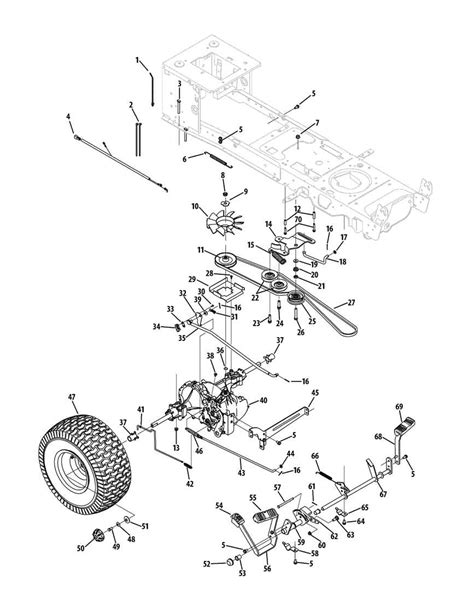 Exploring the Components of Cub Cadet LTX 1045: A Visual Diagram of Parts