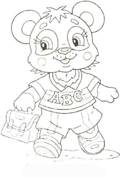 Baby Bus Panda Coloring Pages