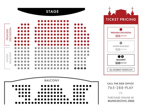 MCT Seat Map_22_8.5x11 - Muncie Civic Theatre