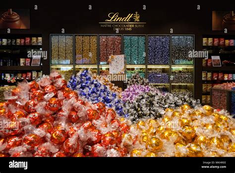 Lindt chocolate factory shop in Zurich, Switzerland, Europe Stock Photo - Alamy