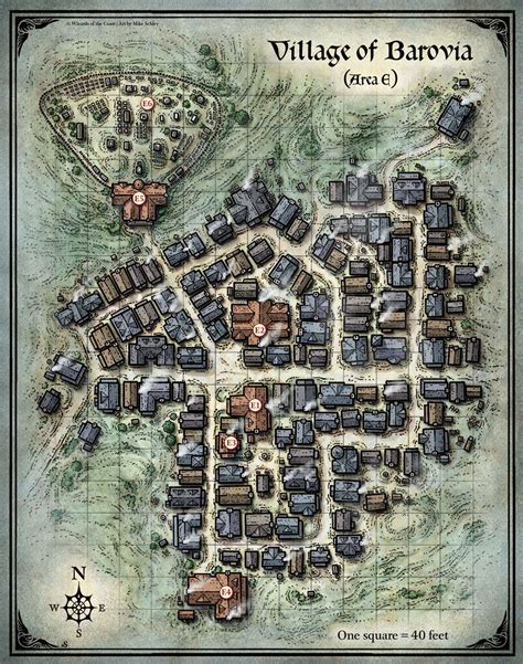 D&D Village of Barovia Map Fantasy City Map, Fantasy World Map, Fantasy Town, Fantasy Village ...