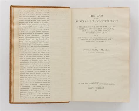 The Law of the Australian Constitution. Being a Treatise on the ...