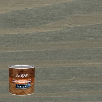 Valspar November Gray Semi-transparent Exterior Wood Stain and Sealer ...