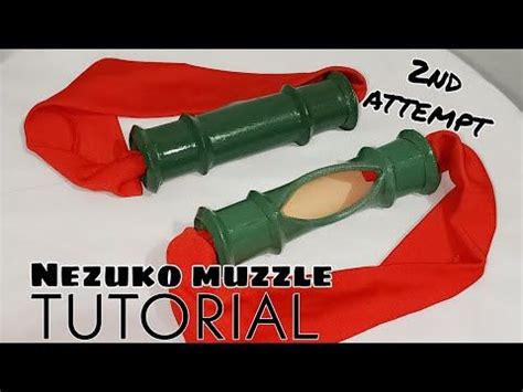 Nezuko Bamboo Muzzle Tutorial | Made Easy to Wear and Convenient - YouTube | Tutorial, Cosplay ...