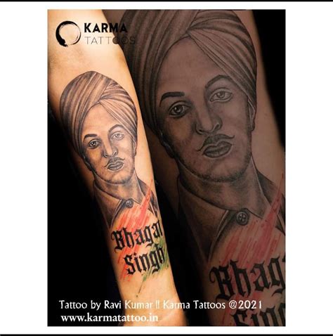 Bhagat Singh | Karma tattoo, Portrait tattoo, Tattoos