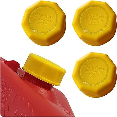 Amazon.com: Solid Base Replacement Gas Can Cap - Yellow Coarse Thread Cap to Prevent Fuel ...