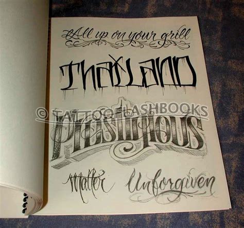 tattooflashbooks.com - B.J. Betts - Tattoo Custom Lettering Guide No. 3