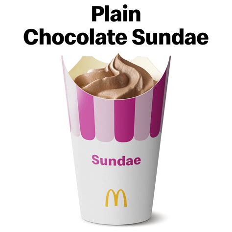 Plain Chocolate Sundae | McDonald's Australia