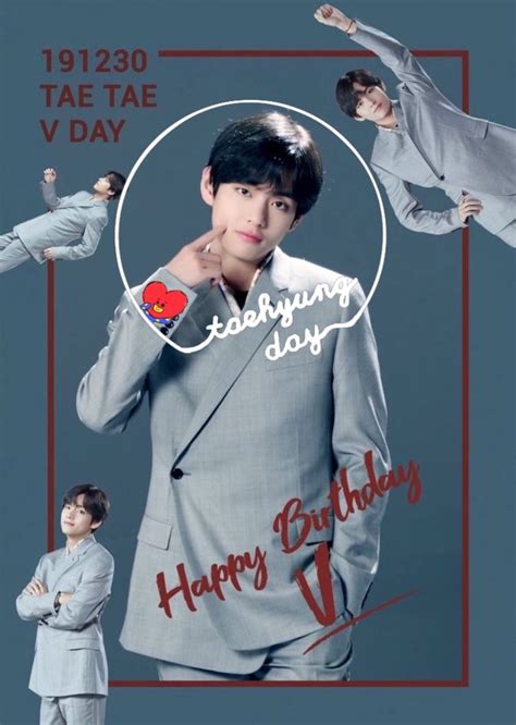 Pin by Alisson Alvarez on BTS in 2020 | Happy v day, Bts birthdays, Taehyung